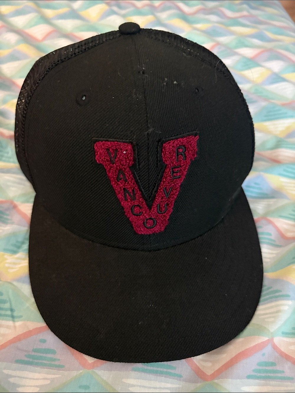 Vancouver New Era Snapback Signed by Elias Petterson Canucks #40